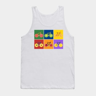 Healthy Fruit Wheels Mountain Bikes Tank Top